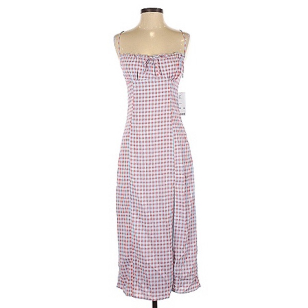 Urban Outfitters- Midi Gingham Dress- Size Small
